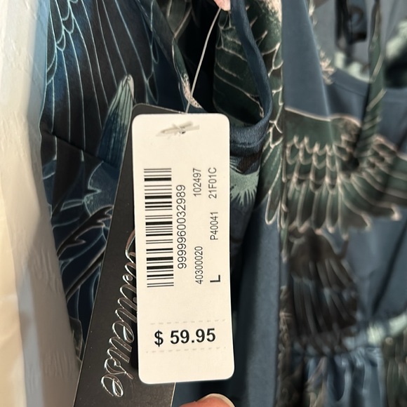 NWT La Vie En Rose 1 piece Lounge Outfit size Large - Picture 2 of 11